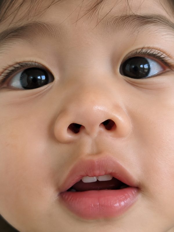 Face close-up