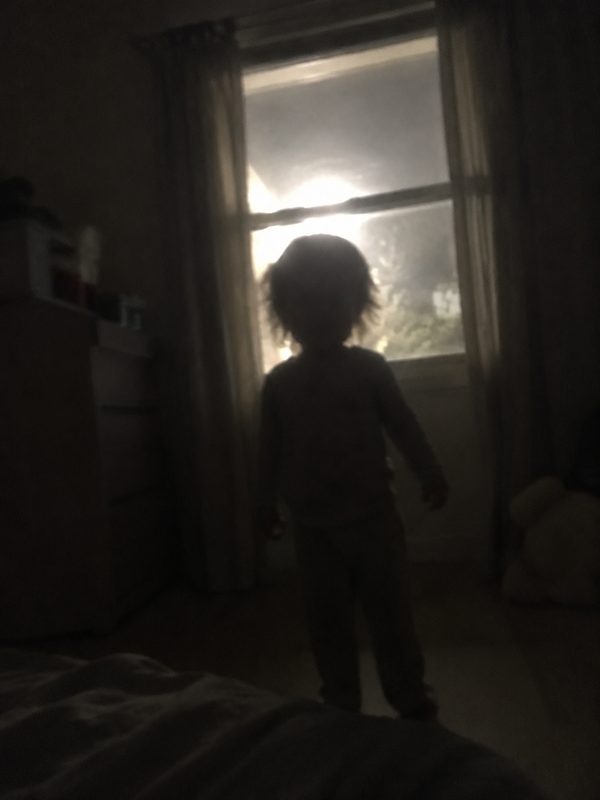 Backlit toddler